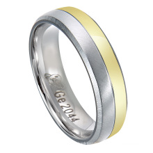 Simple Luxury 316L Stainless Steel Eternity CZ Wedding Band Ring